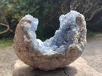 Natural Large Blue Celestite Geode Specimen x 1 From Sakoany, Madagascar - Toprock Gemstones and Minerals 