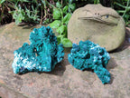 Natural Rare Malachite Pseudomorph Specimens x 2 From Kolwezi, Congo - Toprock Gemstones and Minerals 