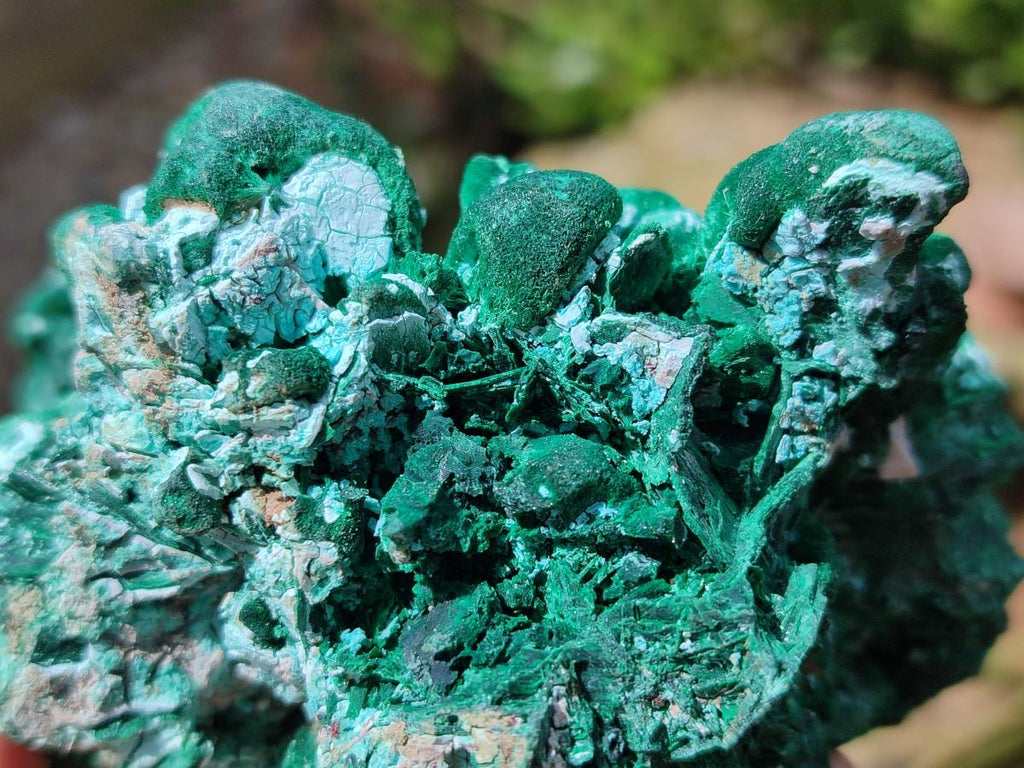 Natural Rare Malachite Pseudomorph Specimens x 2 From Kolwezi, Congo - Toprock Gemstones and Minerals 