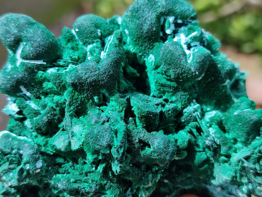 Natural Rare Malachite Pseudomorph Specimens x 2 From Kolwezi, Congo - Toprock Gemstones and Minerals 