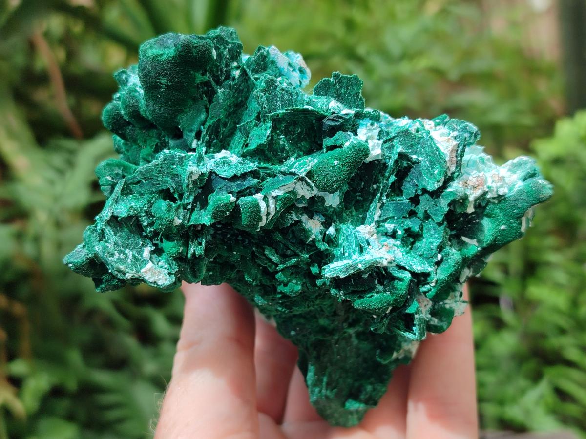 Natural Rare Malachite Pseudomorph Specimens x 2 From Kolwezi, Congo - Toprock Gemstones and Minerals 
