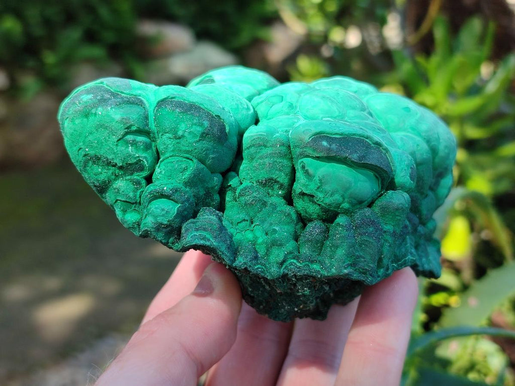 Natural Botryoidal Malachite Specimens x 3 From Congo - Toprock Gemstones and Minerals 