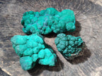 Natural Botryoidal Malachite Specimens x 3 From Congo - Toprock Gemstones and Minerals 