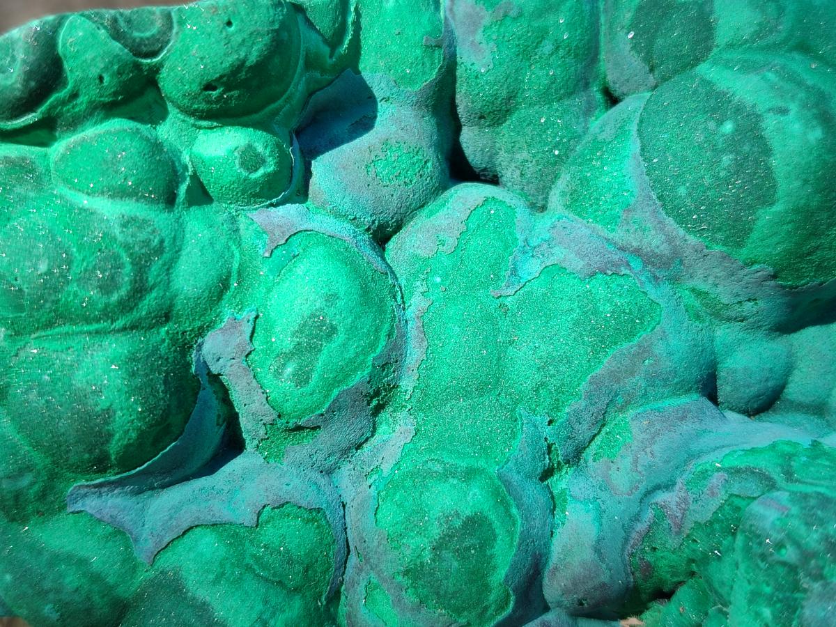 Natural Botryoidal Malachite Specimens x 3 From Congo - Toprock Gemstones and Minerals 