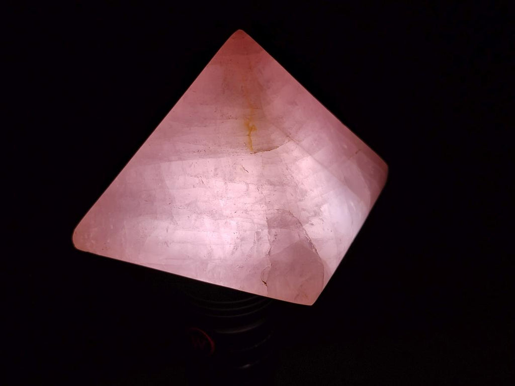 Polished Gemmy Rose Quartz Pyramids x 6 From Madagascar - Toprock Gemstones and Minerals 