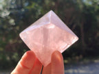 Polished Gemmy Rose Quartz Pyramids x 6 From Madagascar - Toprock Gemstones and Minerals 