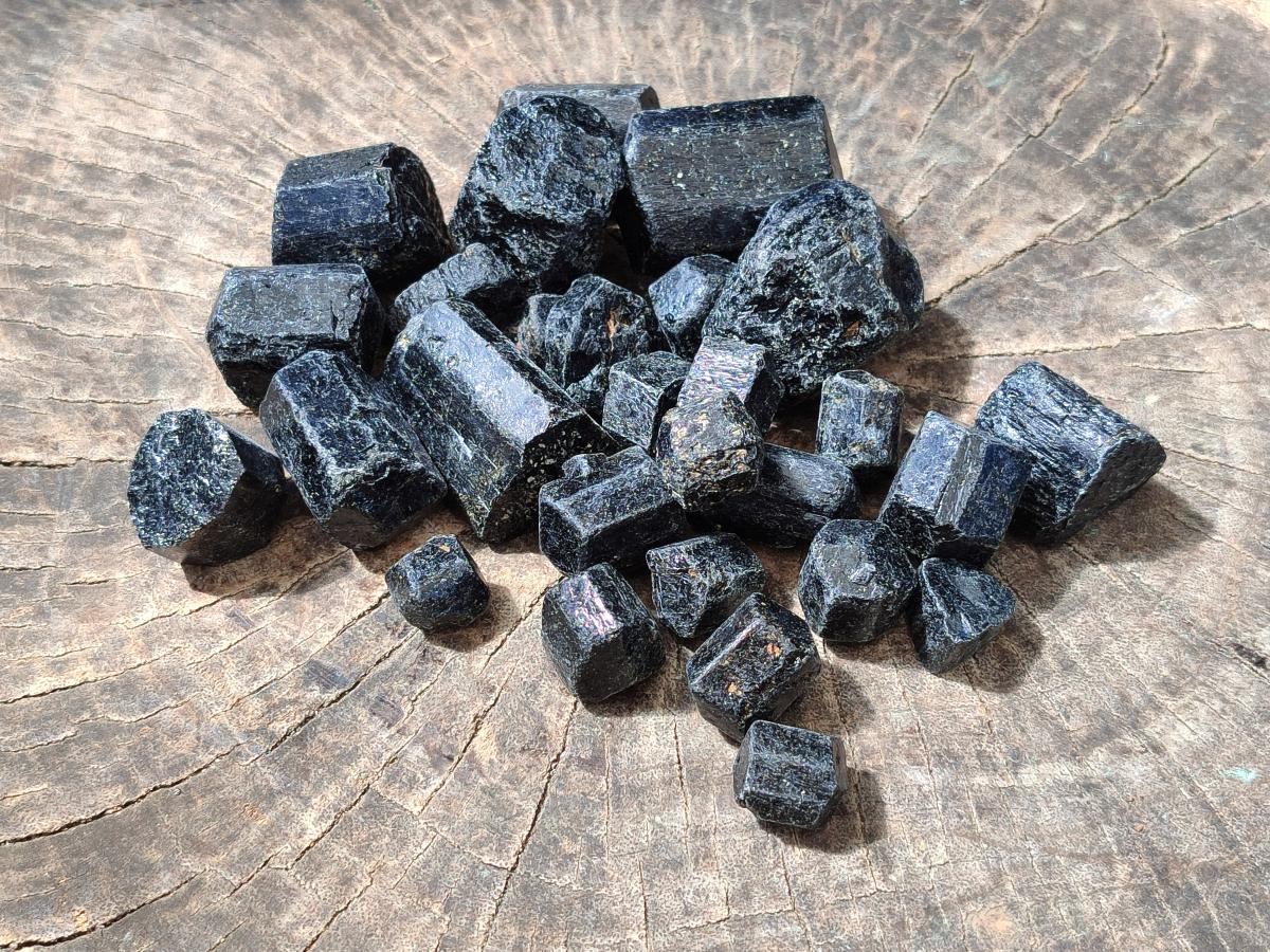 Natural Alluvial Schorl Black Tourmaline Crystals x 2 Kg Lot From Zimbabwe - Toprock Gemstones and Minerals 