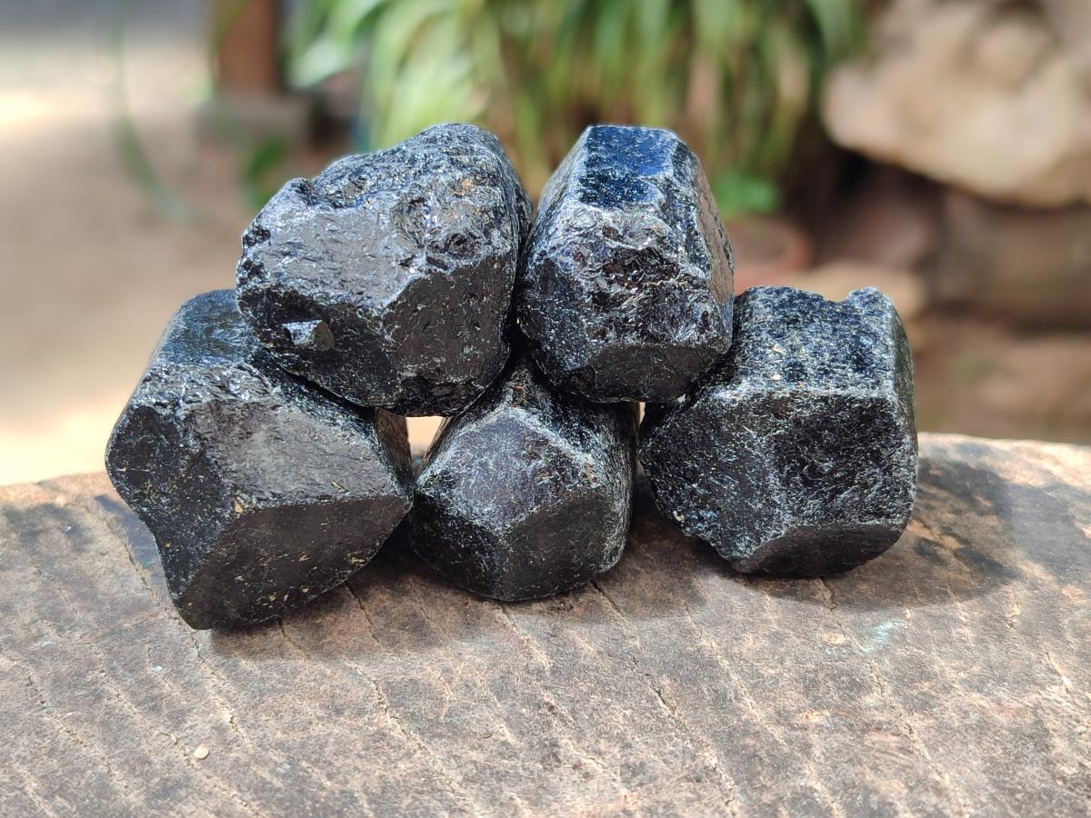 Natural Alluvial Schorl Black Tourmaline Crystals x 2 Kg Lot From Zimbabwe - Toprock Gemstones and Minerals 