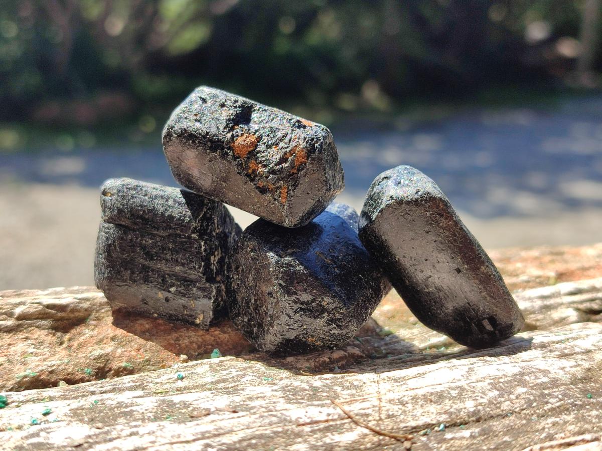 Natural Alluvial Schorl Black Tourmaline Crystals x 2 Kg Lot From Zimbabwe - Toprock Gemstones and Minerals 