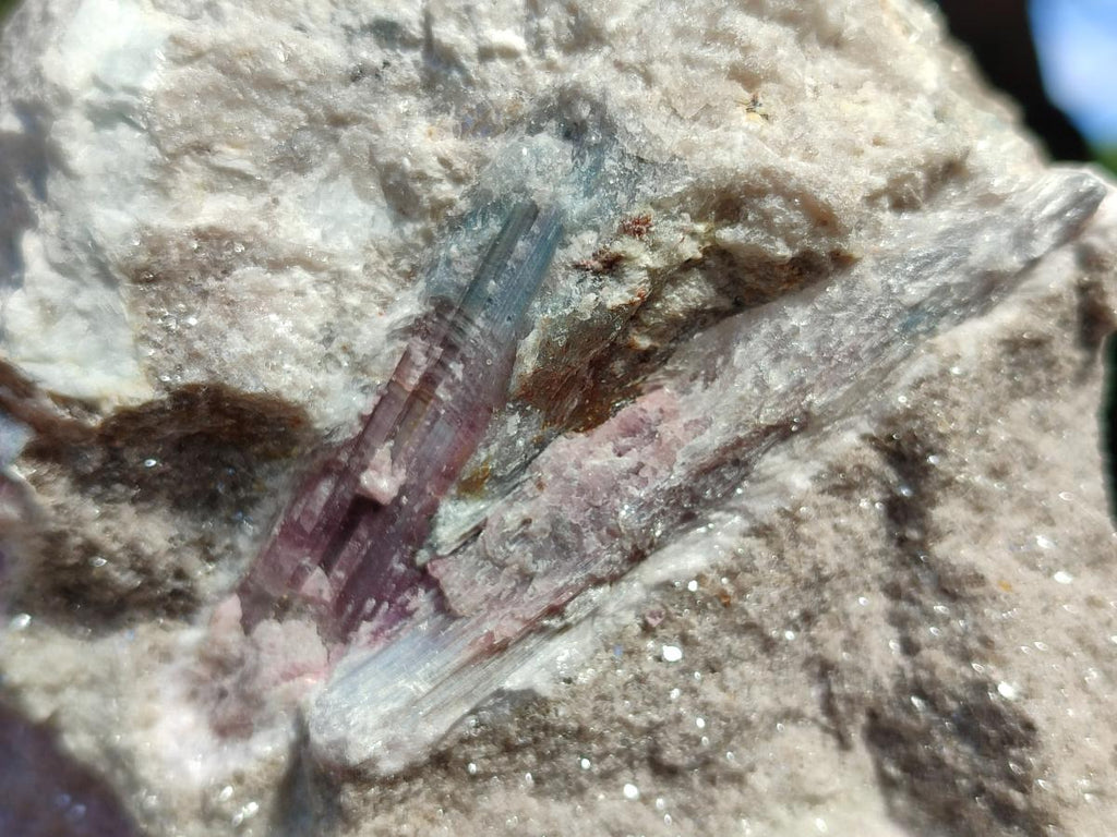 Natural Pink Rubellite Tourmaline Specimens x 3 From Karibib, Namibia - Toprock Gemstones and Minerals 