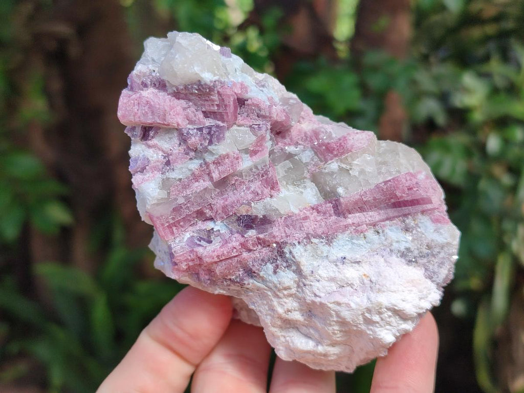 Natural Pink Rubellite Tourmaline Specimens x 3 From Karibib, Namibia - Toprock Gemstones and Minerals 
