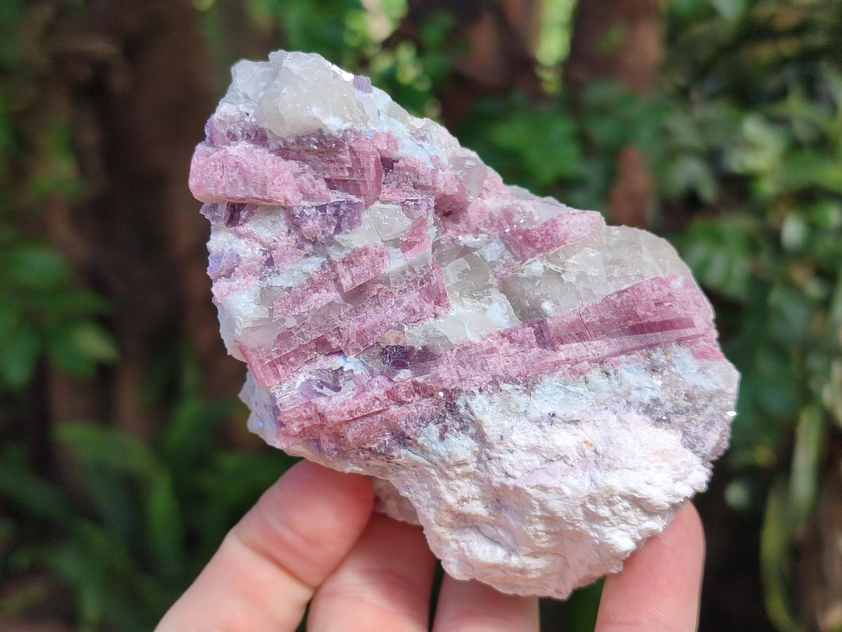Natural Pink Rubellite Tourmaline Specimens x 3 From Karibib, Namibia - Toprock Gemstones and Minerals 