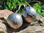 Polished Basalt Pharaoh Stone Spheres x 6 From Iron Duke Mine, Zimbabwe - Toprock Gemstones and Minerals 