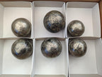 Polished Basalt Pharaoh Stone Spheres x 6 From Iron Duke Mine, Zimbabwe - Toprock Gemstones and Minerals 