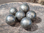 Polished Basalt Pharaoh Stone Spheres x 6 From Iron Duke Mine, Zimbabwe - Toprock Gemstones and Minerals 