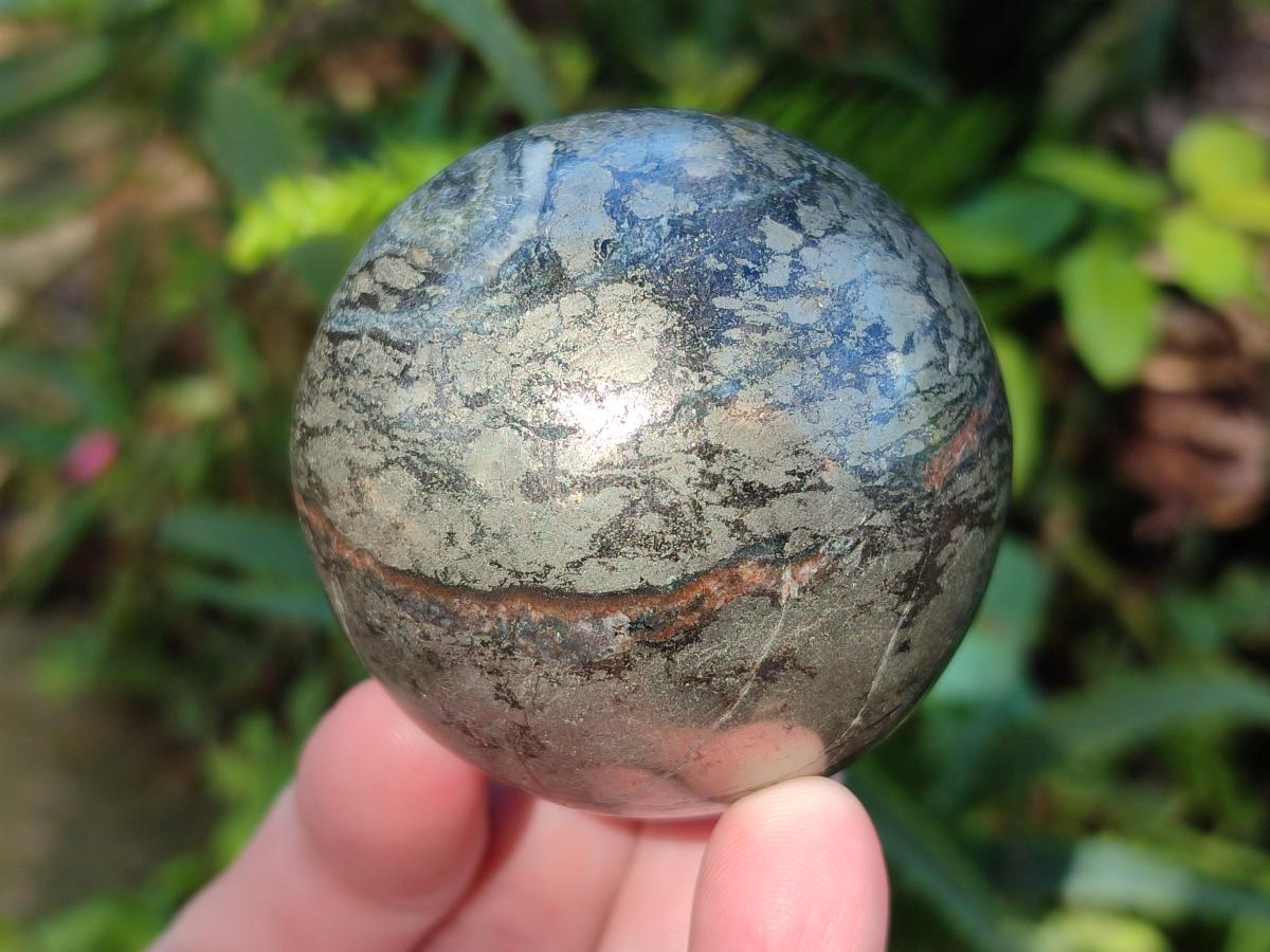 Polished Basalt Pharaoh Stone Spheres x 6 From Iron Duke Mine, Zimbabwe - Toprock Gemstones and Minerals 