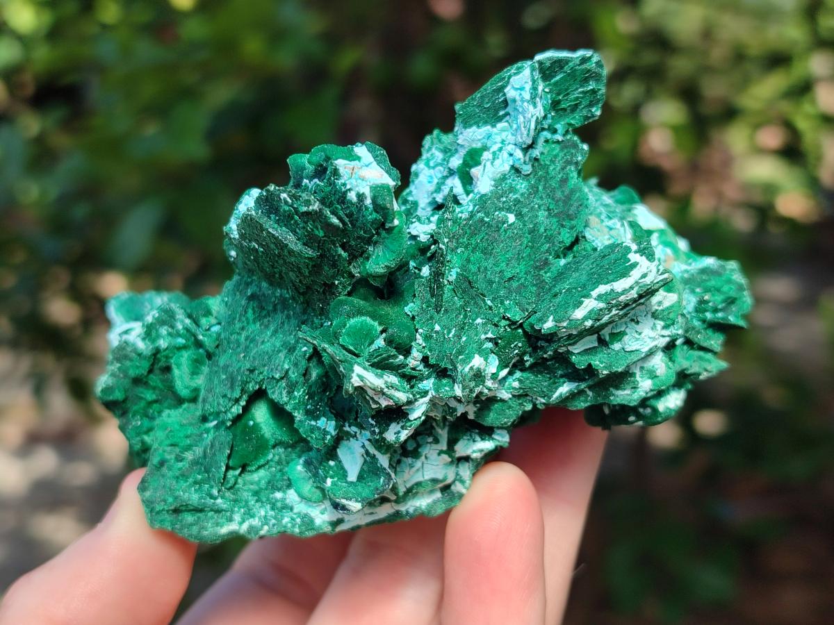 Natural Rare Malachite Pseudomorph Specimens x 2 From Kolwezi, Congo - Toprock Gemstones and Minerals 