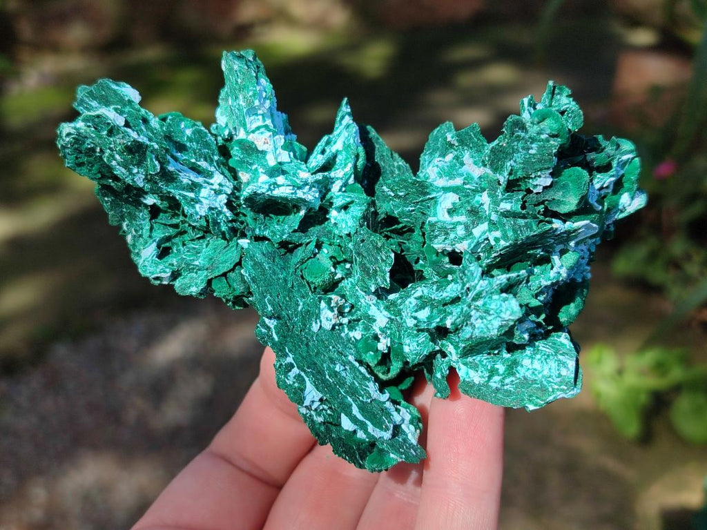 Natural Rare Malachite Pseudomorph Specimens x 2 From Kolwezi, Congo - Toprock Gemstones and Minerals 