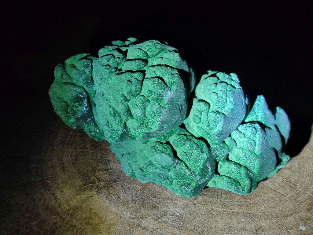Natural Botryoidal Malachite Specimens x 2 From Congo - Toprock Gemstones and Minerals 