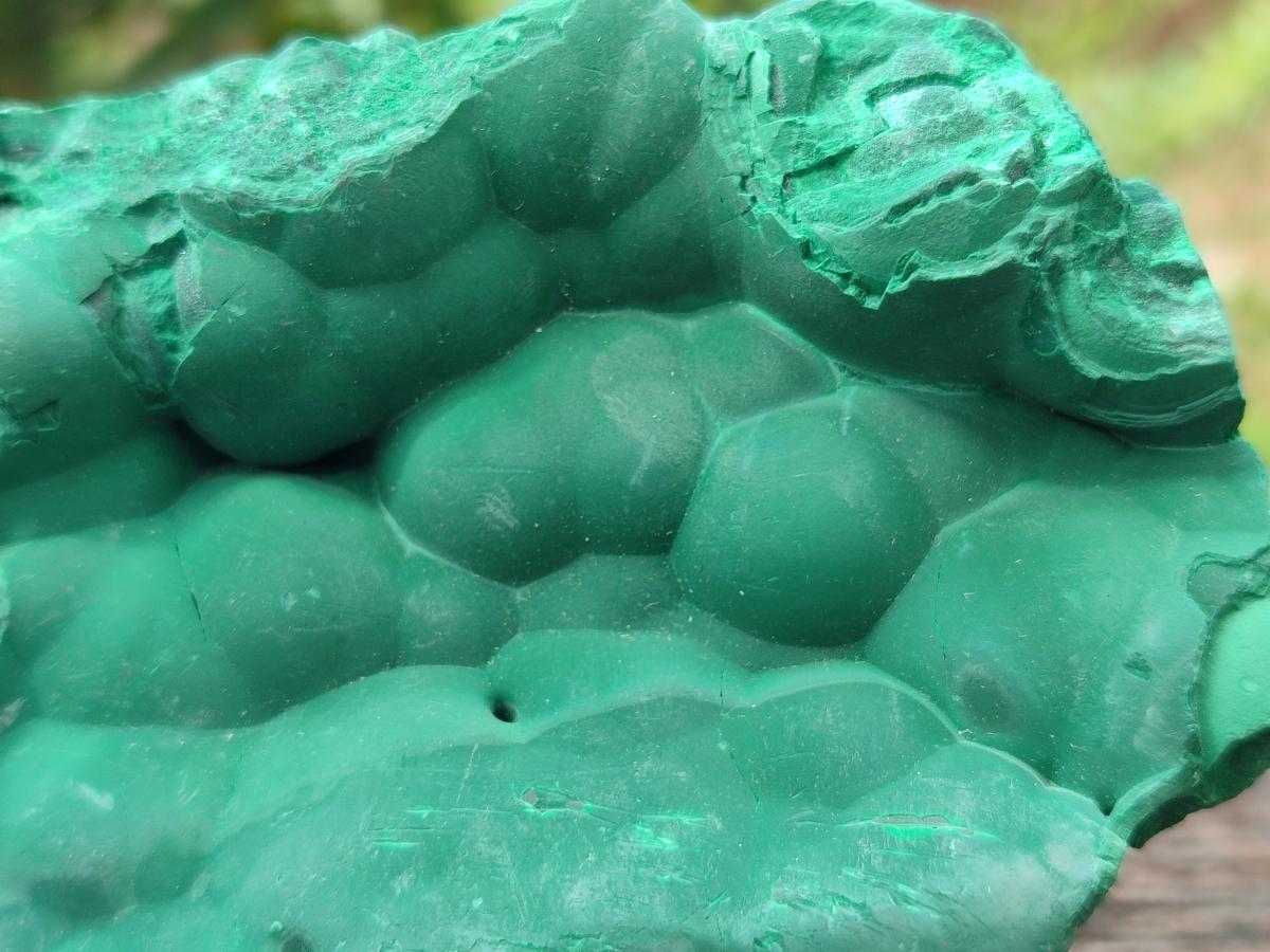 Natural Botryoidal Malachite Specimens x 2 From Congo - Toprock Gemstones and Minerals 