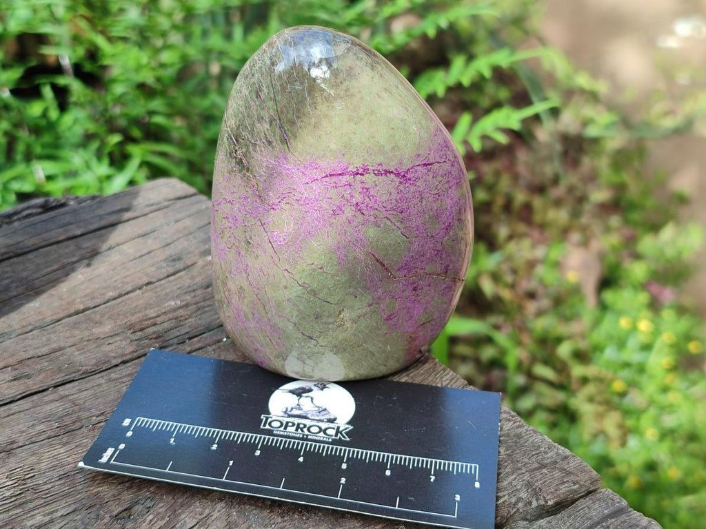 Polished Stichtite Standing Display Pieces x 2 From Barberton, South Africa - Toprock Gemstones and Minerals 