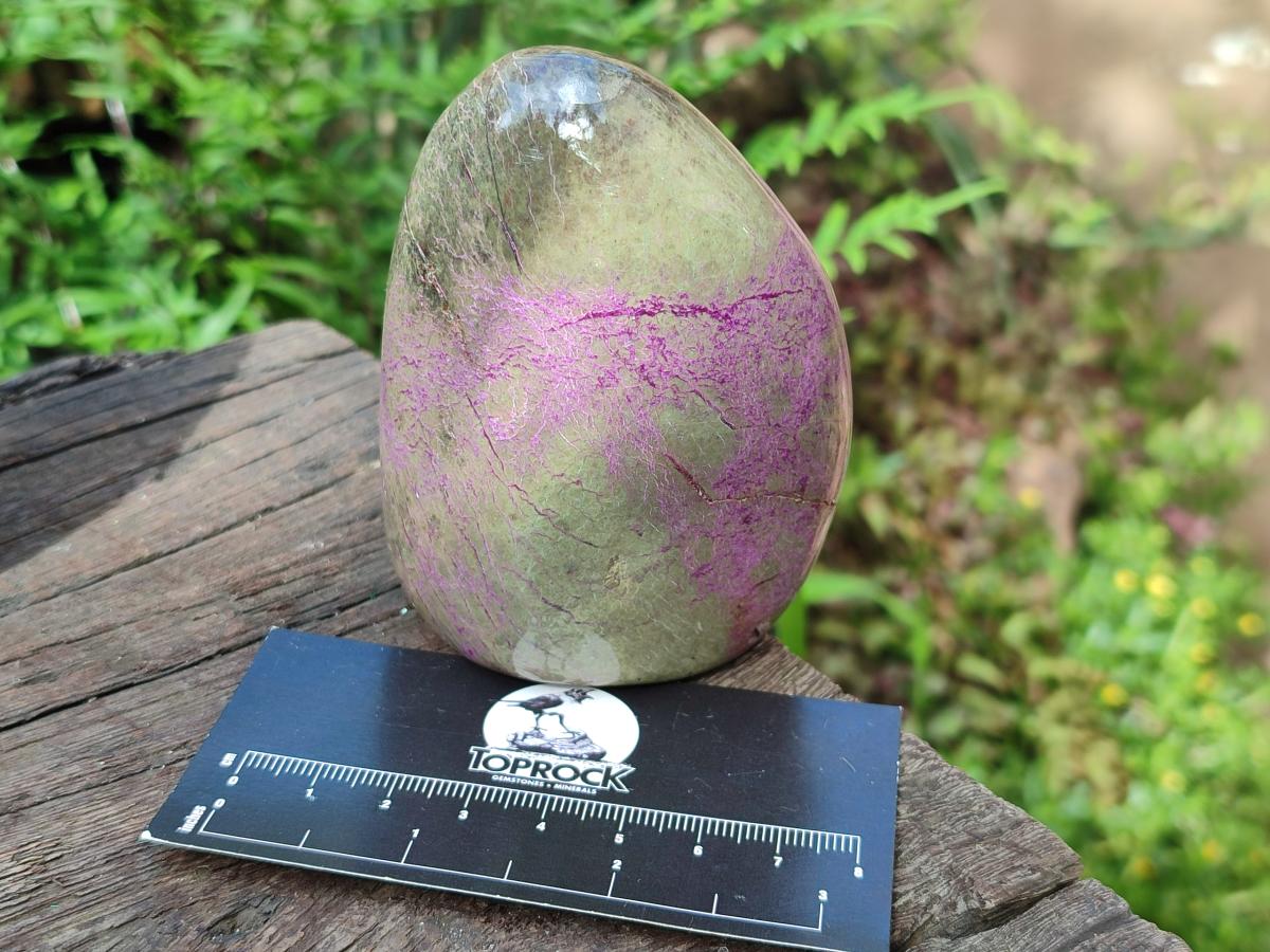 Polished Stichtite Standing Display Pieces x 2 From Barberton, South Africa - Toprock Gemstones and Minerals 