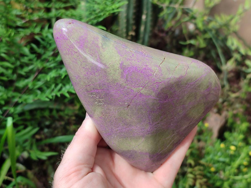 Polished Stichtite Standing Display Pieces x 2 From Barberton, South Africa - Toprock Gemstones and Minerals 