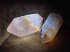 Polished Double Terminated Gemmy Lavender and Rose Quartz Crystals x 6 From Madagascar - Toprock Gemstones and Minerals 