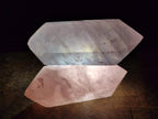Polished Double Terminated Gemmy Lavender and Rose Quartz Crystals x 6 From Madagascar - Toprock Gemstones and Minerals 