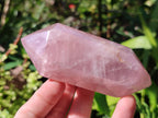 Polished Double Terminated Gemmy Lavender and Rose Quartz Crystals x 6 From Madagascar - Toprock Gemstones and Minerals 