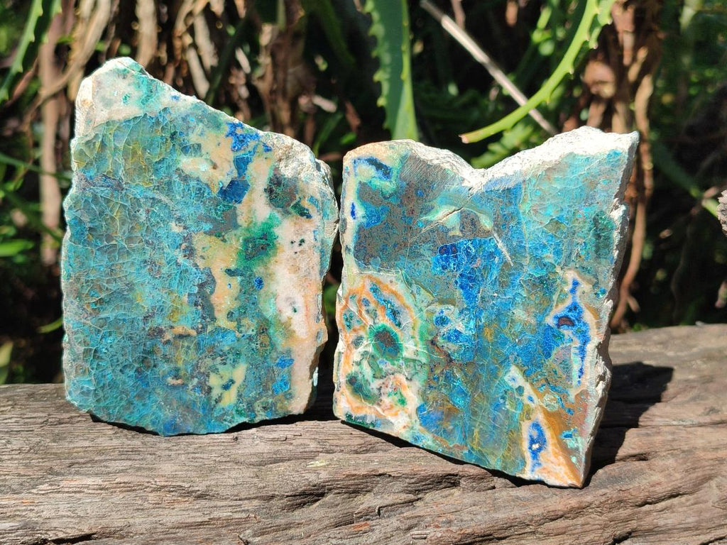 Polished One Side Shattuckite Free Forms x 12 From Kaokoveld, Namibia - Toprock Gemstones and Minerals 