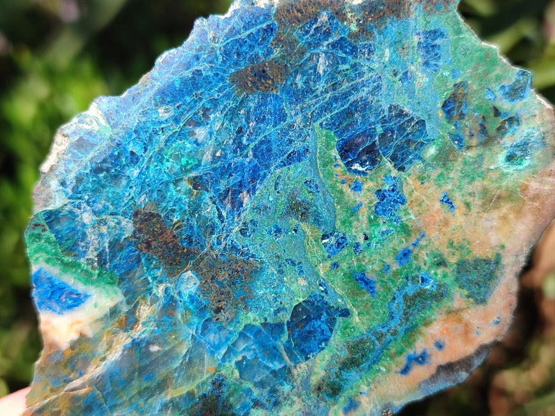 Polished One Side Shattuckite Free Forms x 12 From Kaokoveld, Namibia - Toprock Gemstones and Minerals 