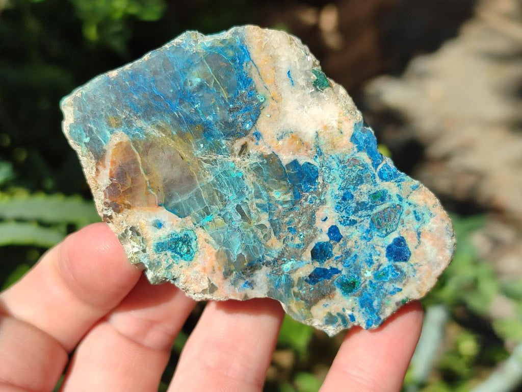 Polished One Side Shattuckite Free Forms x 12 From Kaokoveld, Namibia - Toprock Gemstones and Minerals 