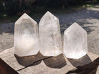 Polished Clear Quartz Display Crystals x 4 From Madagascar - Toprock Gemstones and Minerals 