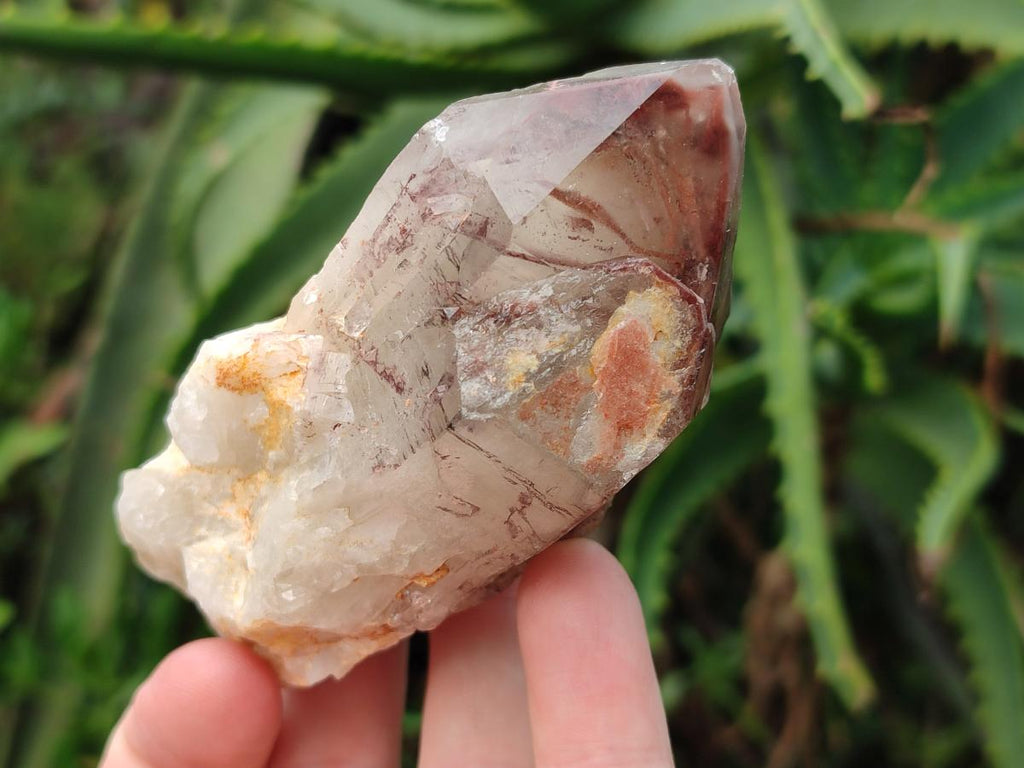 Natural Red Hematoid Quartz Crystals and Clusters x 4 From Karoi, Zimbabwe - Toprock Gemstones and Minerals 