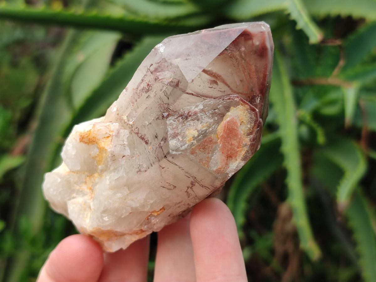 Natural Red Hematoid Quartz Crystals and Clusters x 4 From Karoi, Zimbabwe - Toprock Gemstones and Minerals 