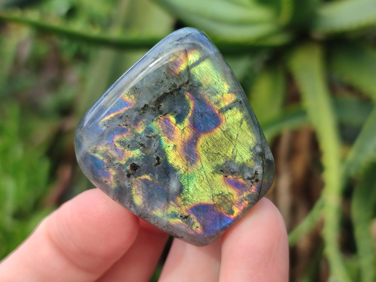 Polished Rare Purple Sunset Flash Labradorite Standing Display Pieces x 12 From Madagascar - Toprock Gemstones and Minerals 