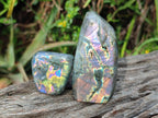 Polished Rare Purple Sunset Flash Labradorite Standing Display Pieces x 12 From Madagascar - Toprock Gemstones and Minerals 