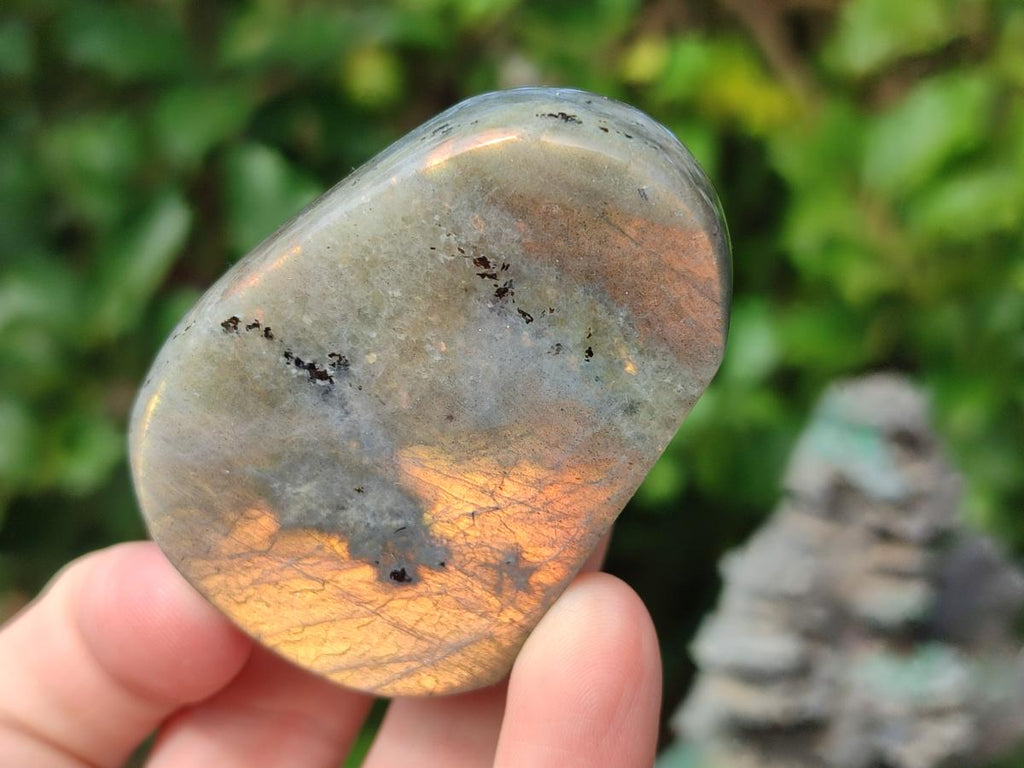 Polished Rare Purple Sunset Flash Labradorite Standing Display Pieces x 12 From Madagascar - Toprock Gemstones and Minerals 