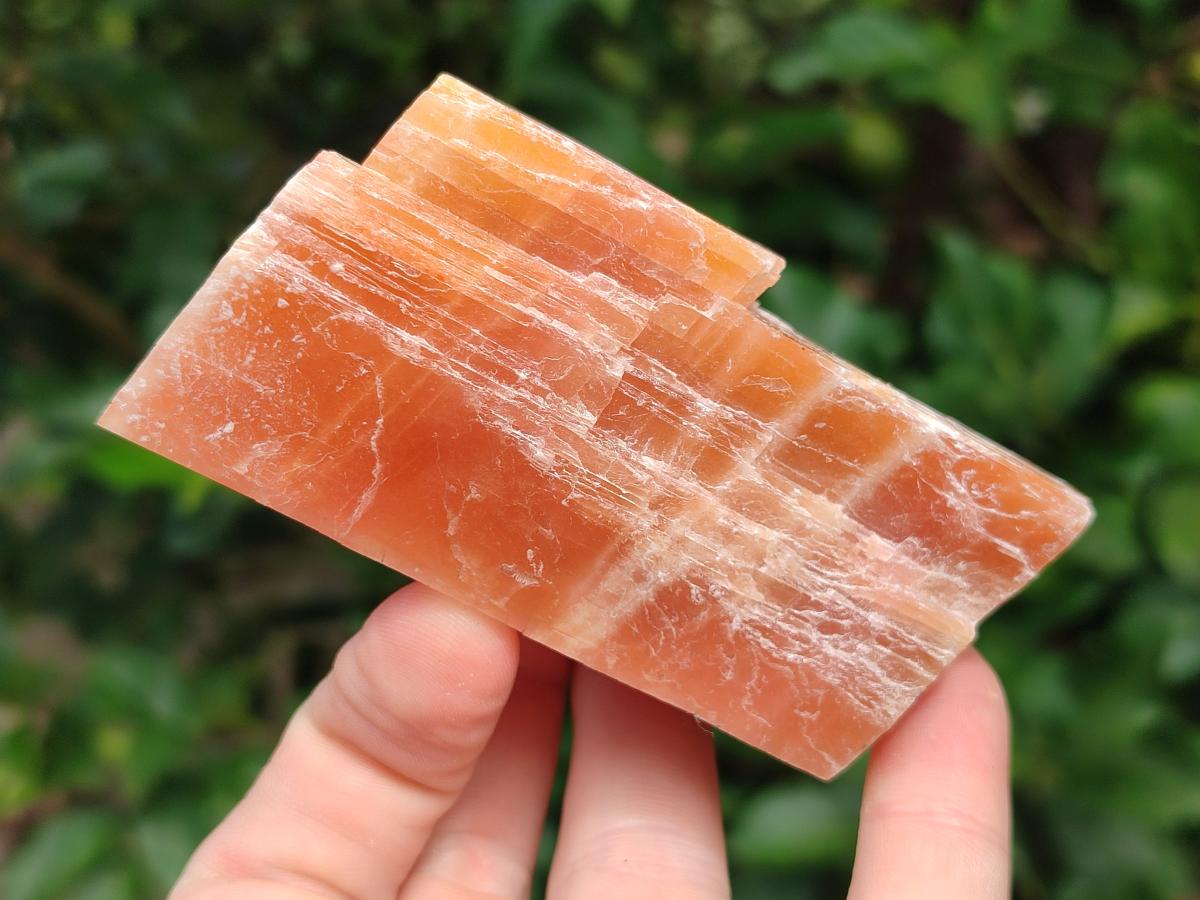 Natural Rhombohedral Sunset Orange Calcite Specimens x 12 From Spitzkop, Namibia - Toprock Gemstones and Minerals 