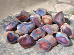 Polished One Side Shashe River Agate Nodules x 24 From Shashe River, Zimbabwe - Toprock Gemstones and Minerals 