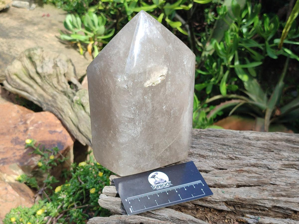 Polished Large Smokey Quartz Crystal x 1 From Angola - Toprock Gemstones and Minerals 