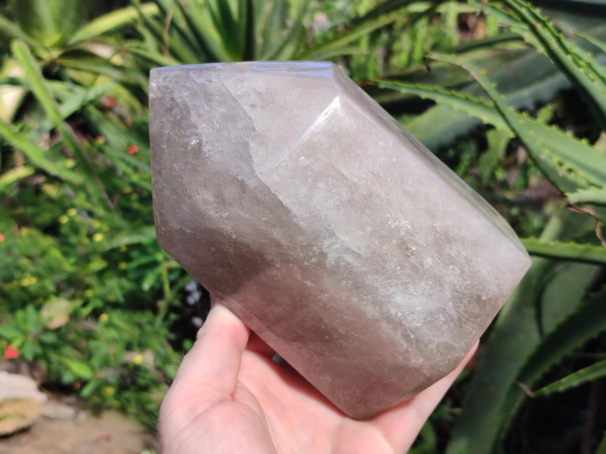 Polished Large Smokey Quartz Crystal x 1 From Angola - Toprock Gemstones and Minerals 