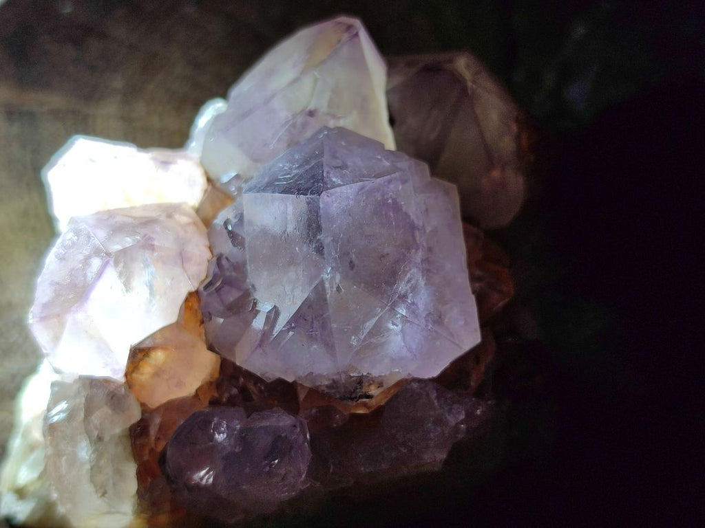 Natural Sunburst Spirit Amethyst Crystal Clusters x 3 From Boekenhouthoek, South Africa - Toprock Gemstones and Minerals 