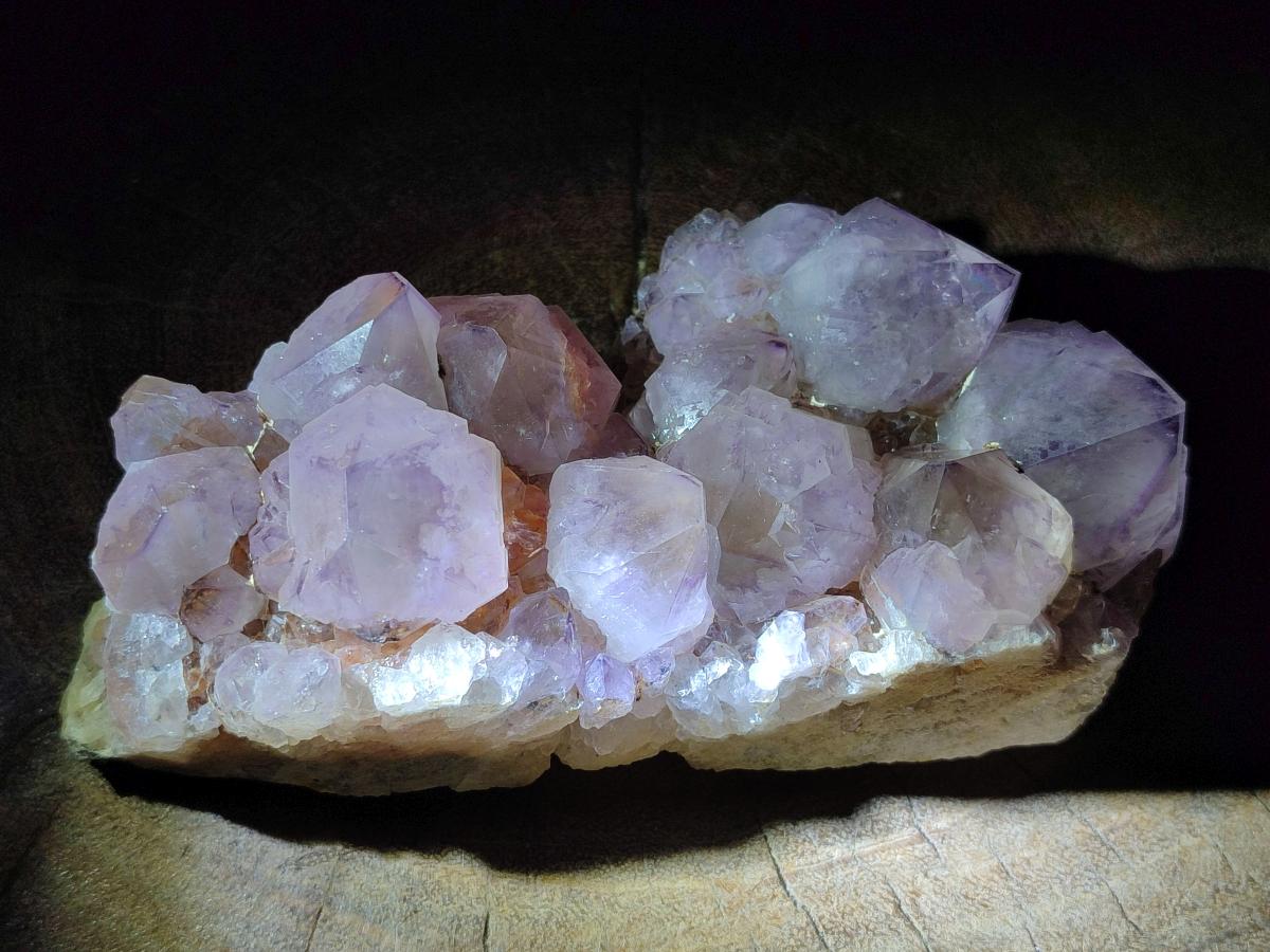 Natural Sunburst Spirit Amethyst Crystal Clusters x 3 From Boekenhouthoek, South Africa - Toprock Gemstones and Minerals 