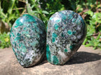 Polished Emerald Mica 'Mutokolite' Standing Display Pieces x 4 From Mutoko, Zimbabwe - Toprock Gemstones and Minerals 