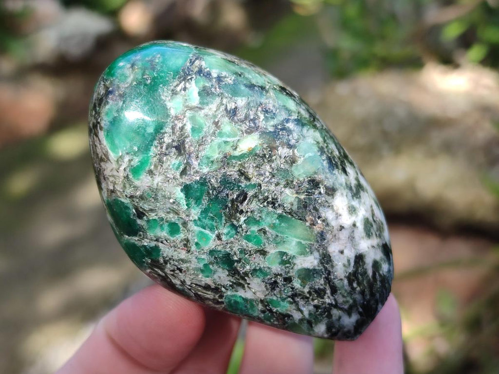 Polished Emerald Mica 'Mutokolite' Standing Display Pieces x 4 From Mutoko, Zimbabwe - Toprock Gemstones and Minerals 