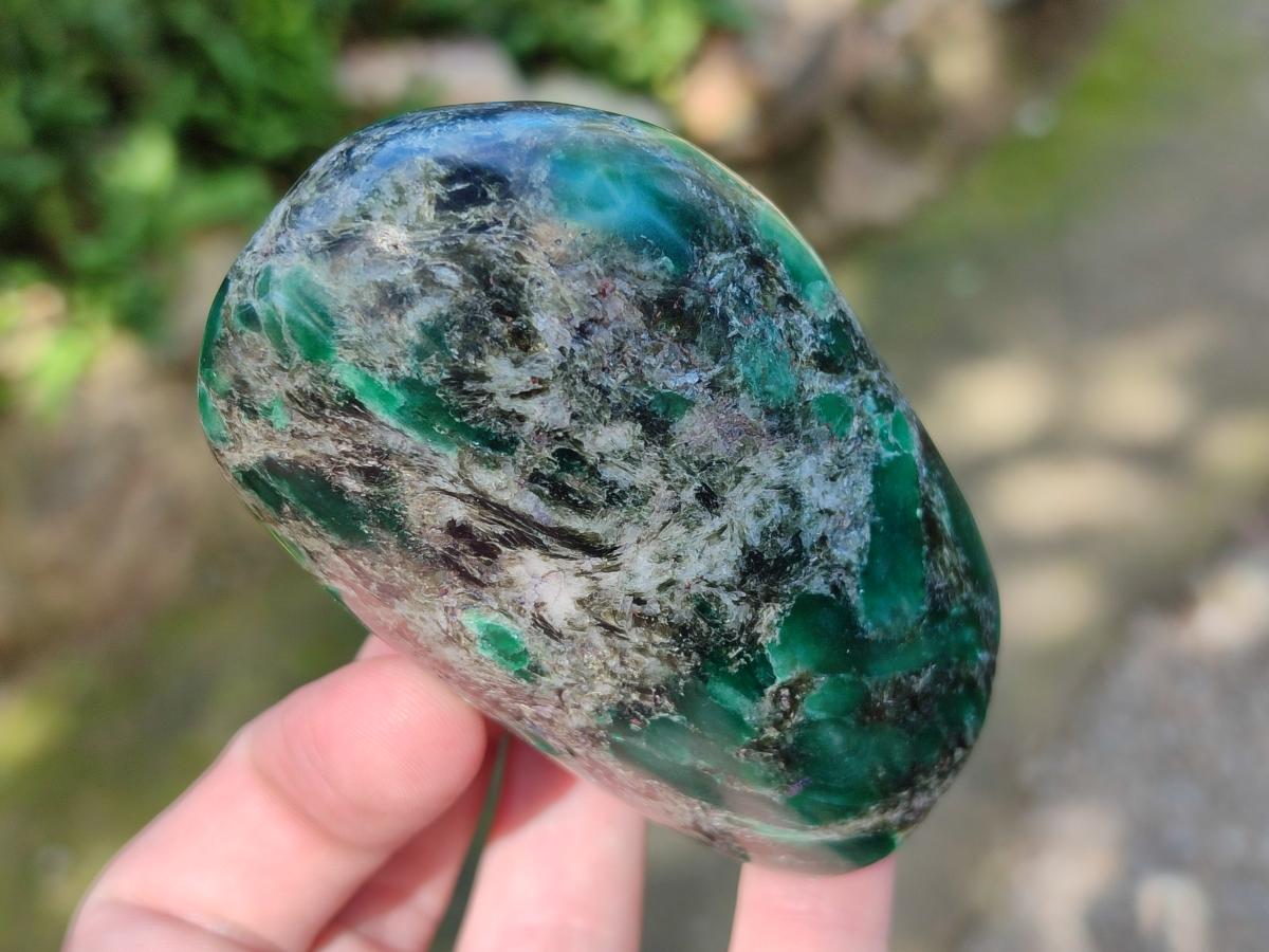 Polished Emerald Mica 'Mutokolite' Standing Display Pieces x 4 From Mutoko, Zimbabwe - Toprock Gemstones and Minerals 