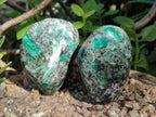 Polished Emerald Mica 'Mutokolite' Standing Display Pieces x 4 From Mutoko, Zimbabwe - Toprock Gemstones and Minerals 