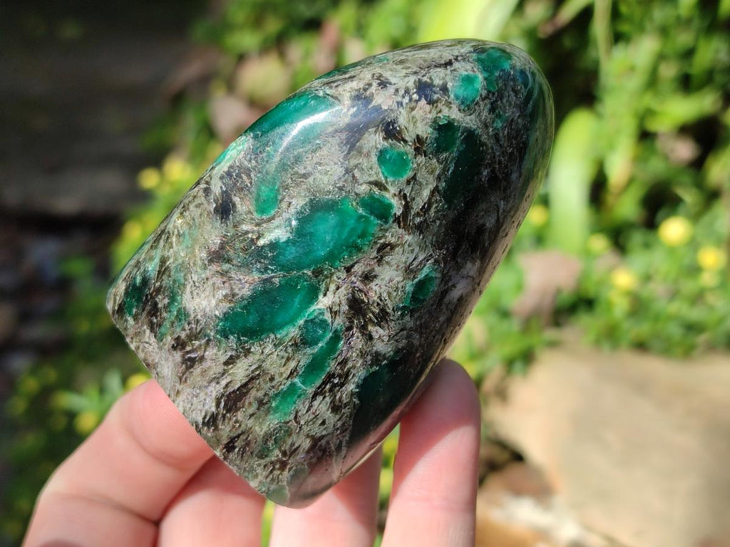 Polished Emerald Mica 'Mutokolite' Standing Display Pieces x 4 From Mutoko, Zimbabwe - Toprock Gemstones and Minerals 